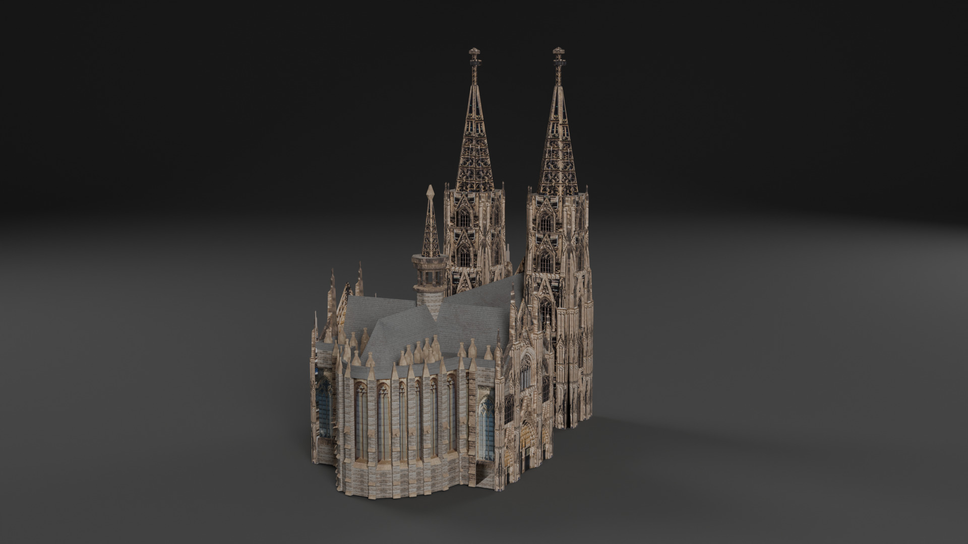 Cathedral Pack Low-poly 3D model_10