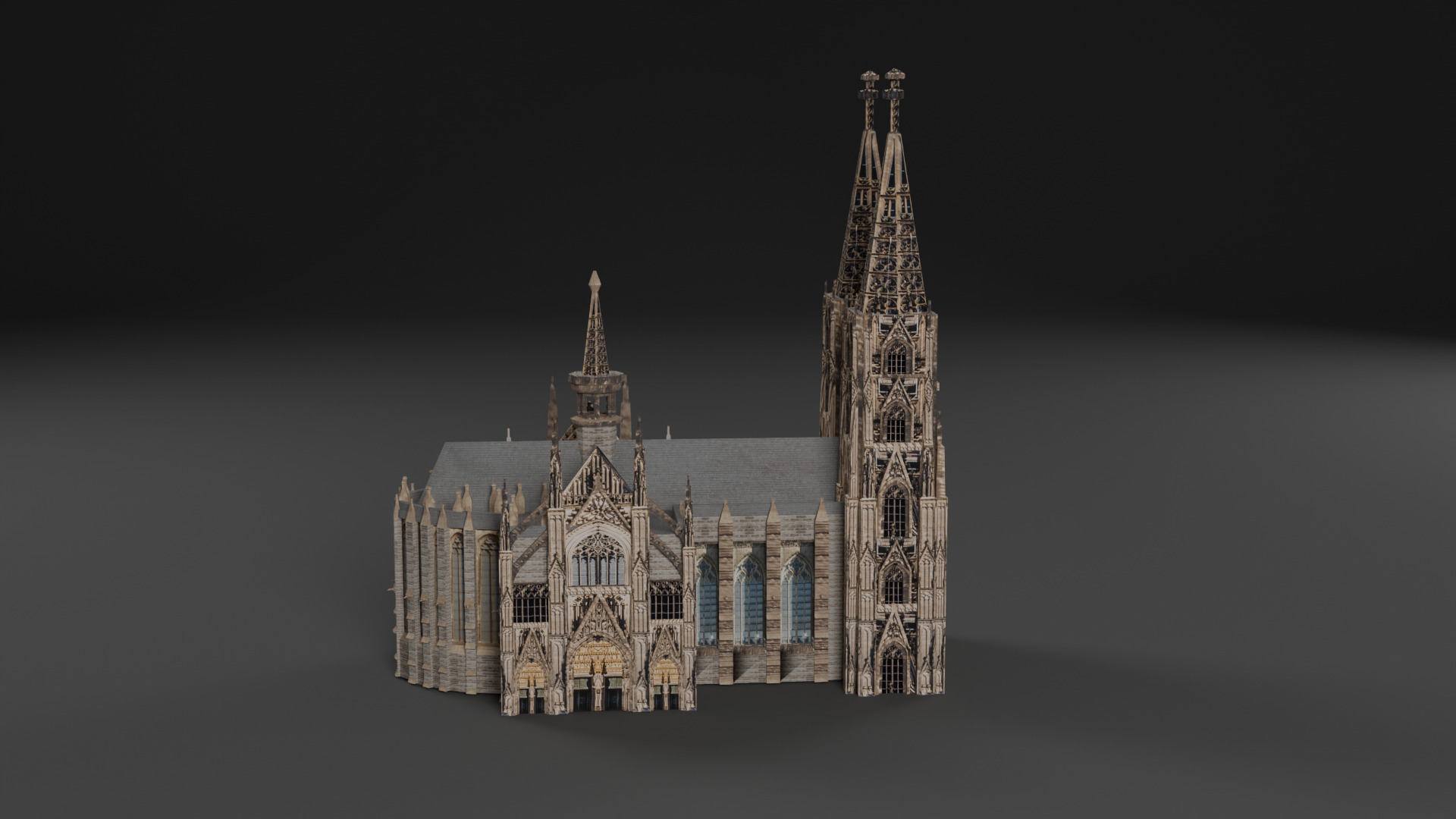 Cathedral Pack Low-poly 3D model_9