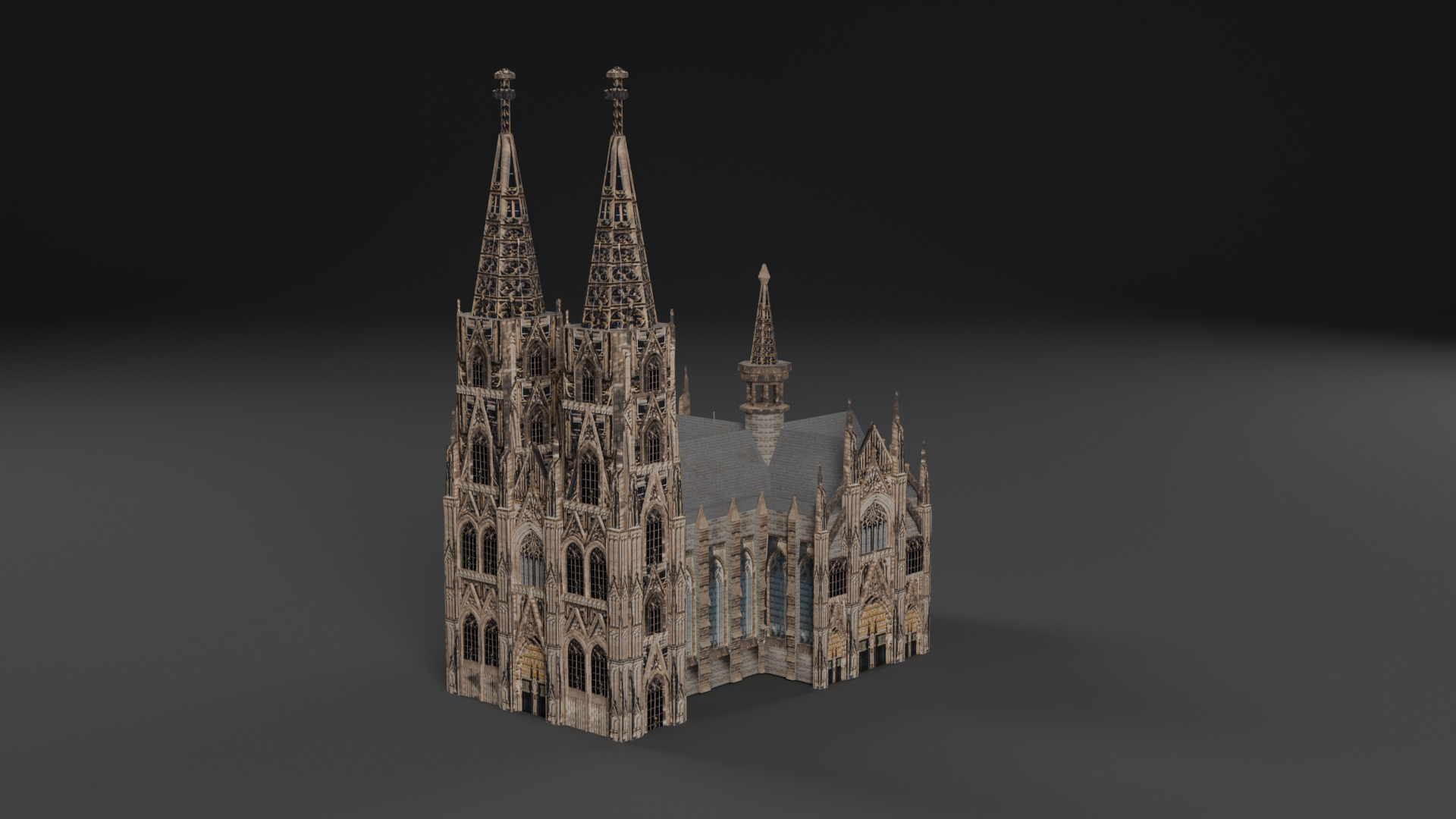 Cathedral Pack Low-poly 3D model_7