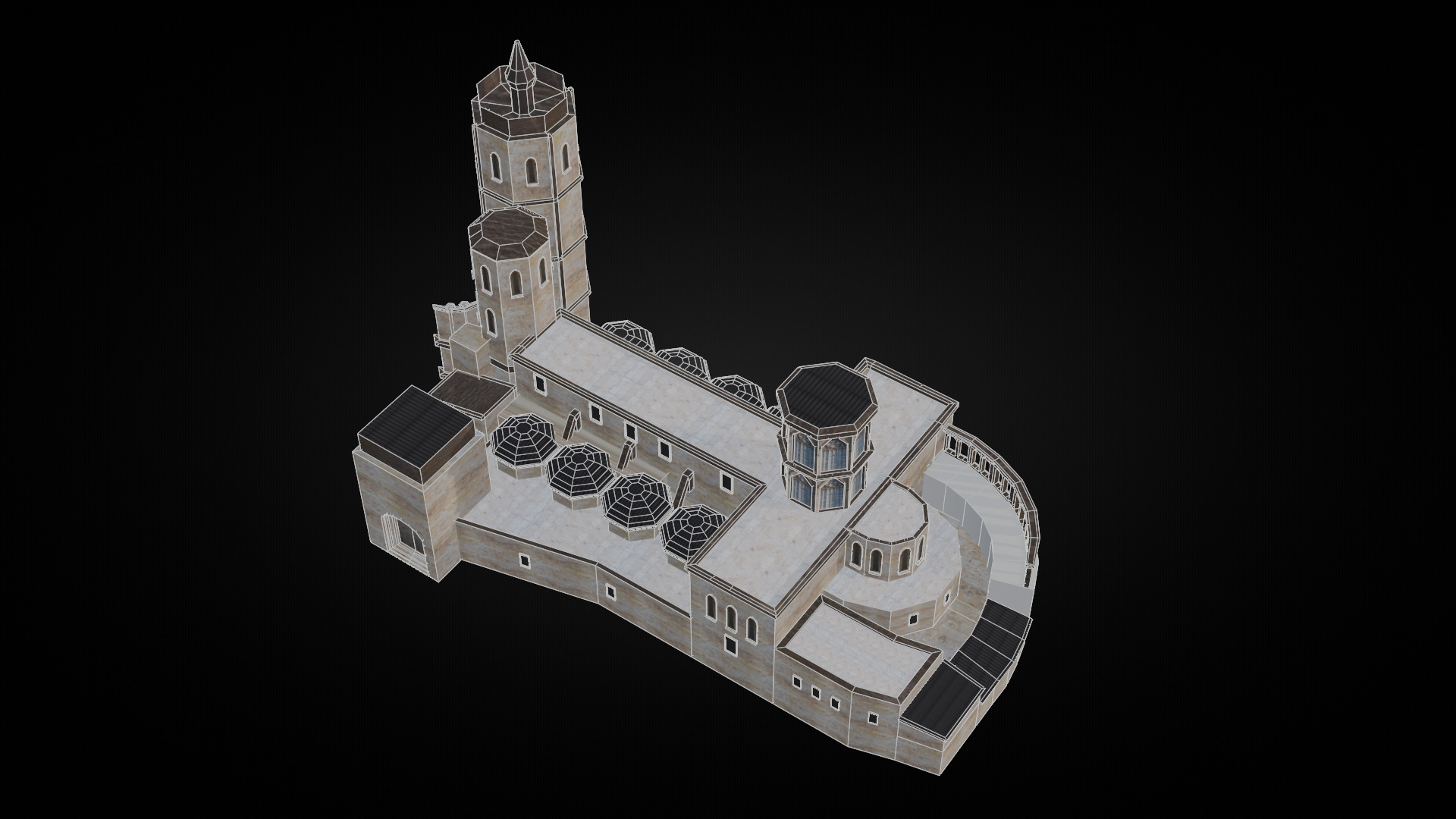 Cathedral Pack Low-poly 3D model_26