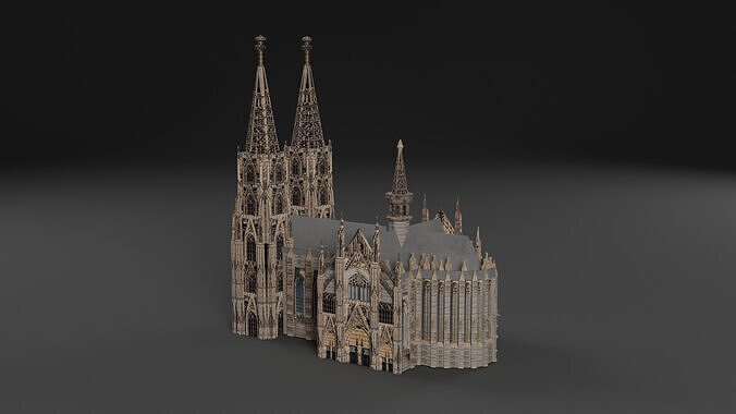 Cathedral Pack Low-poly 3D model 7