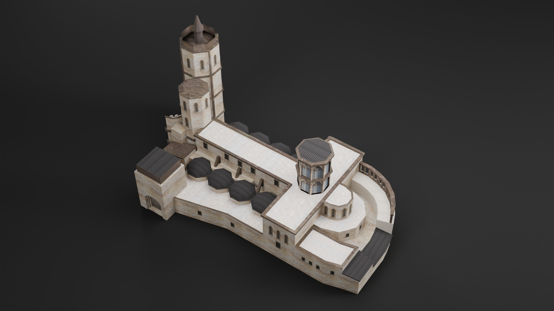 Cathedral Pack Low-poly 3D model_24