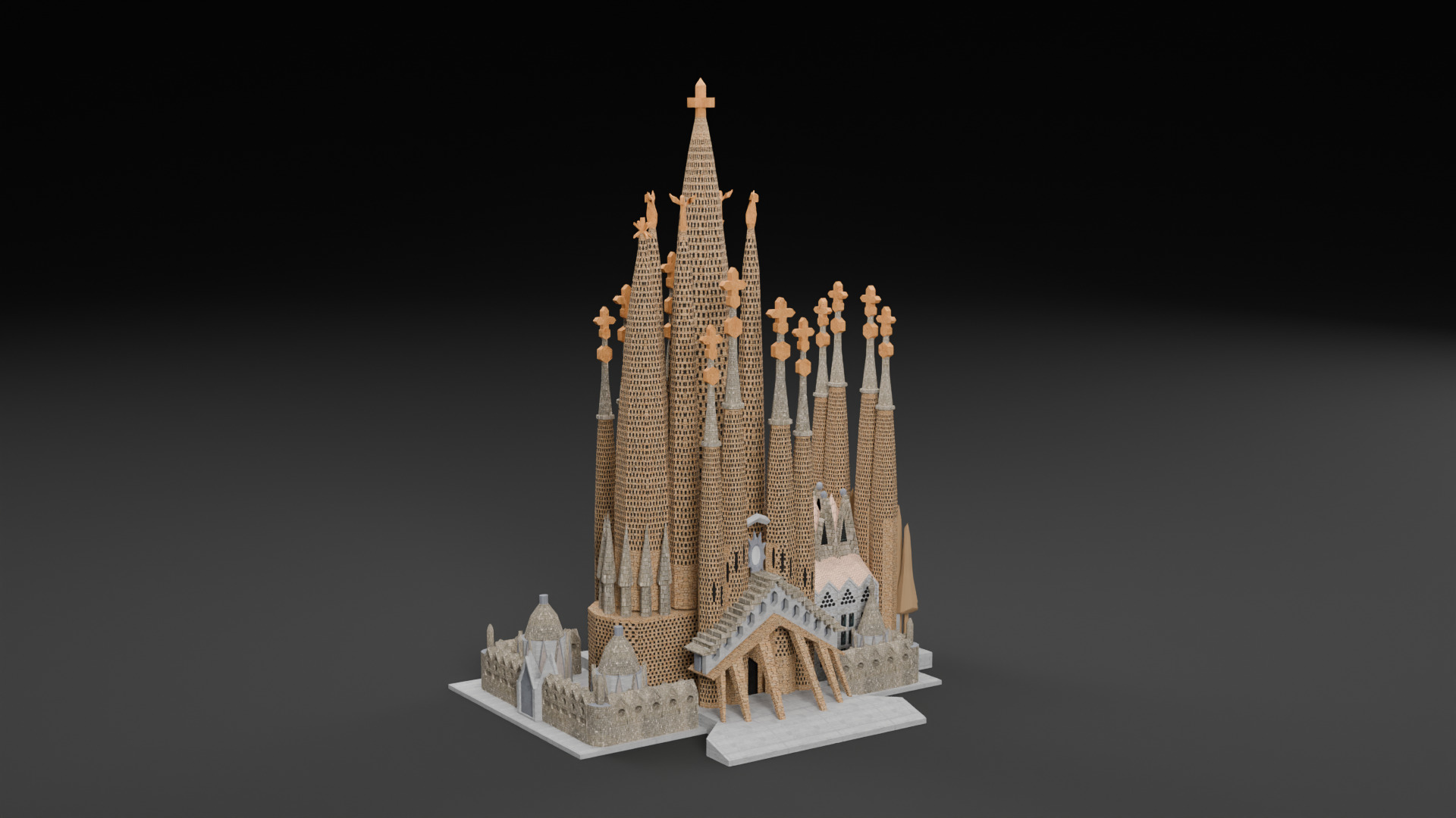 Cathedral Pack Low-poly 3D model_22