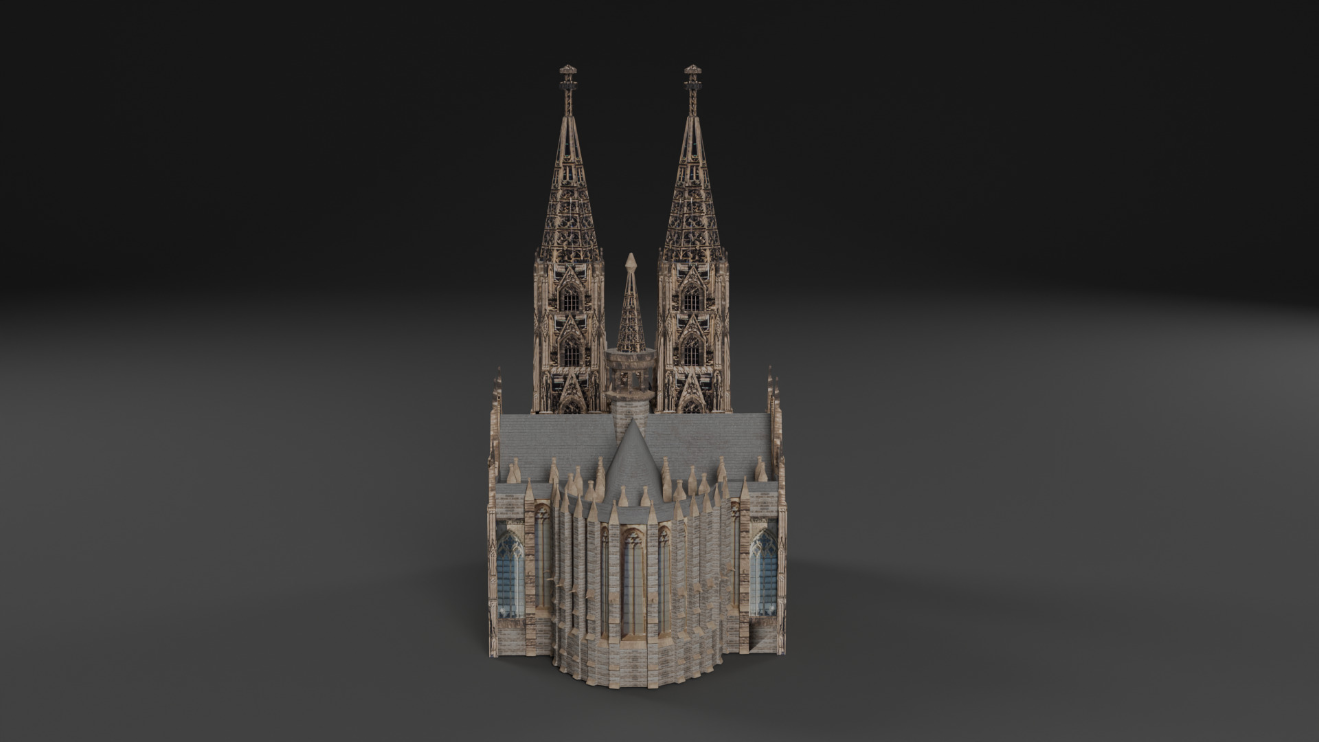 Cathedral Pack Low-poly 3D model_8