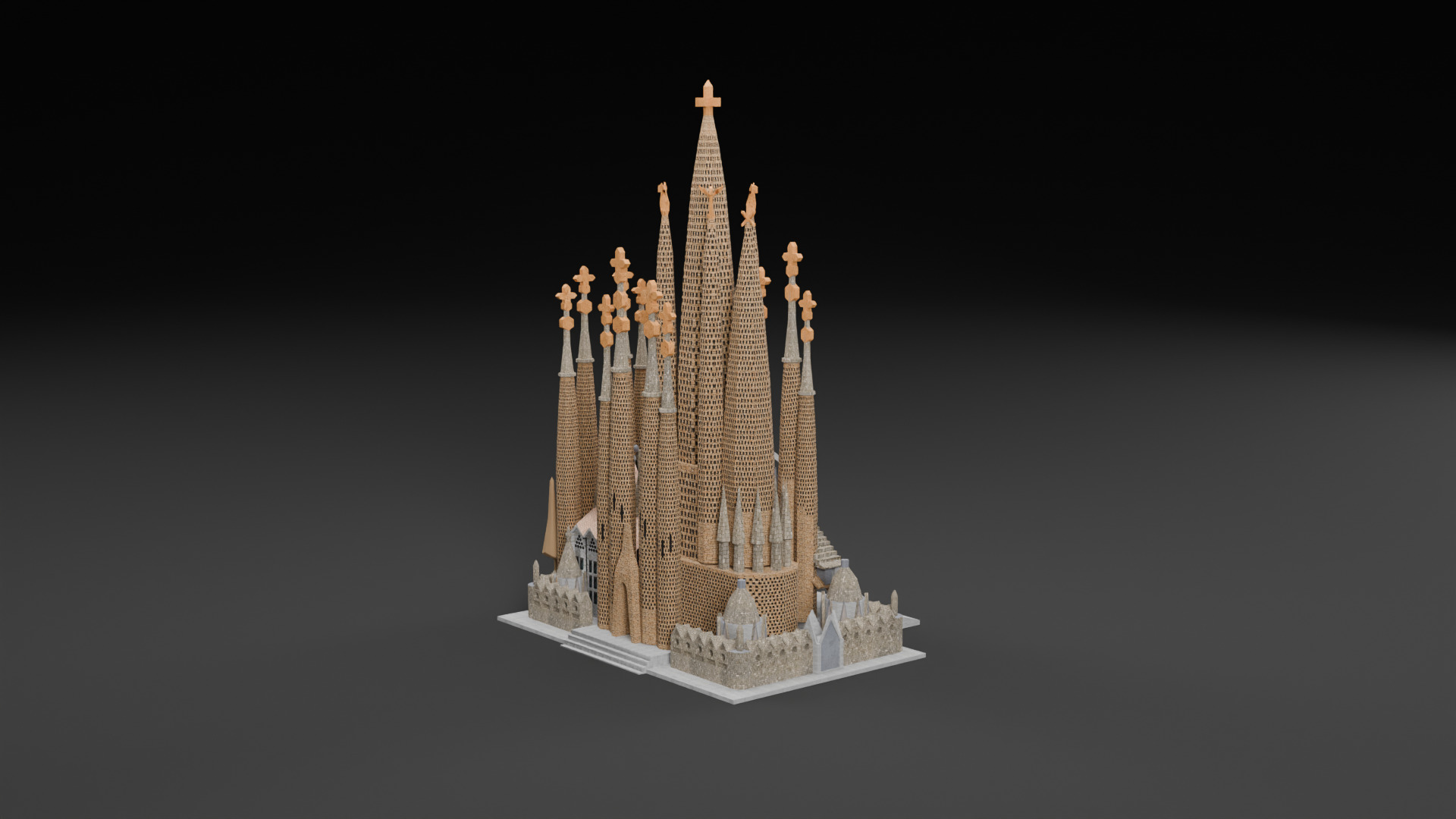 Cathedral Pack Low-poly 3D model_18