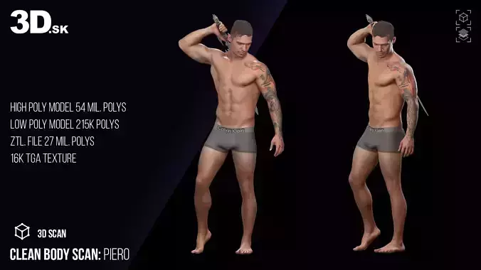 Clean Body Scan Piero Sword Underwear