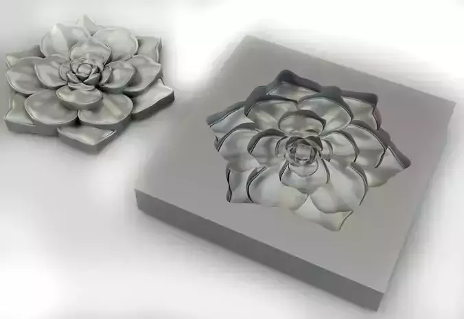 Flower - silicone mold for 3D printer in stl format