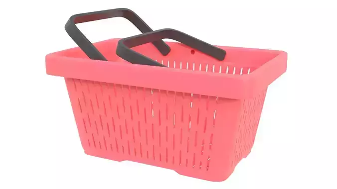 Shopping basket 17 3D model