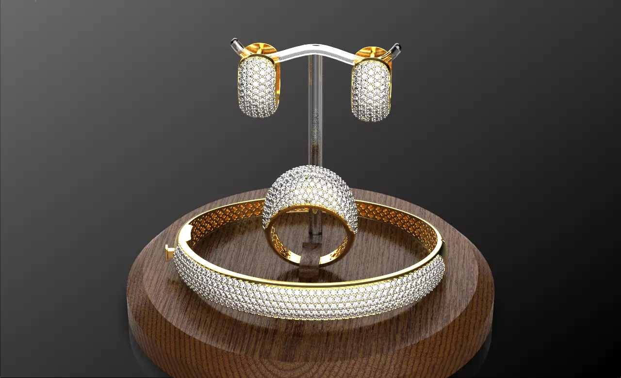 Jewelry set 210225 3D Model Collection_0