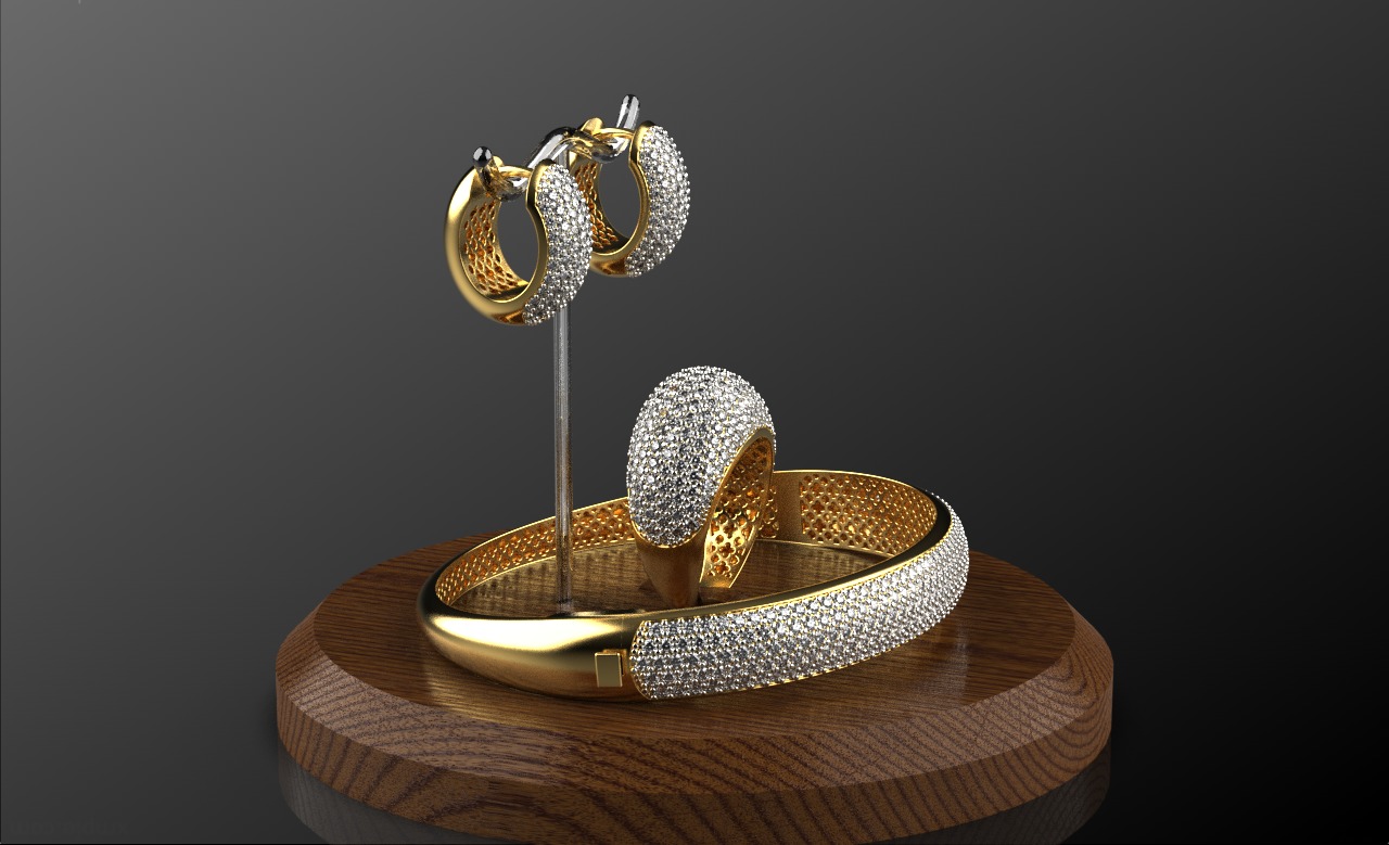 Jewelry set 210225 3D Model Collection_1