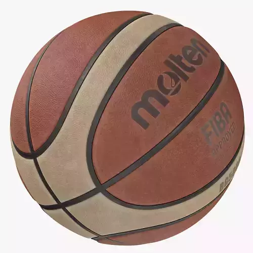Dirty Basketball ball 3D model