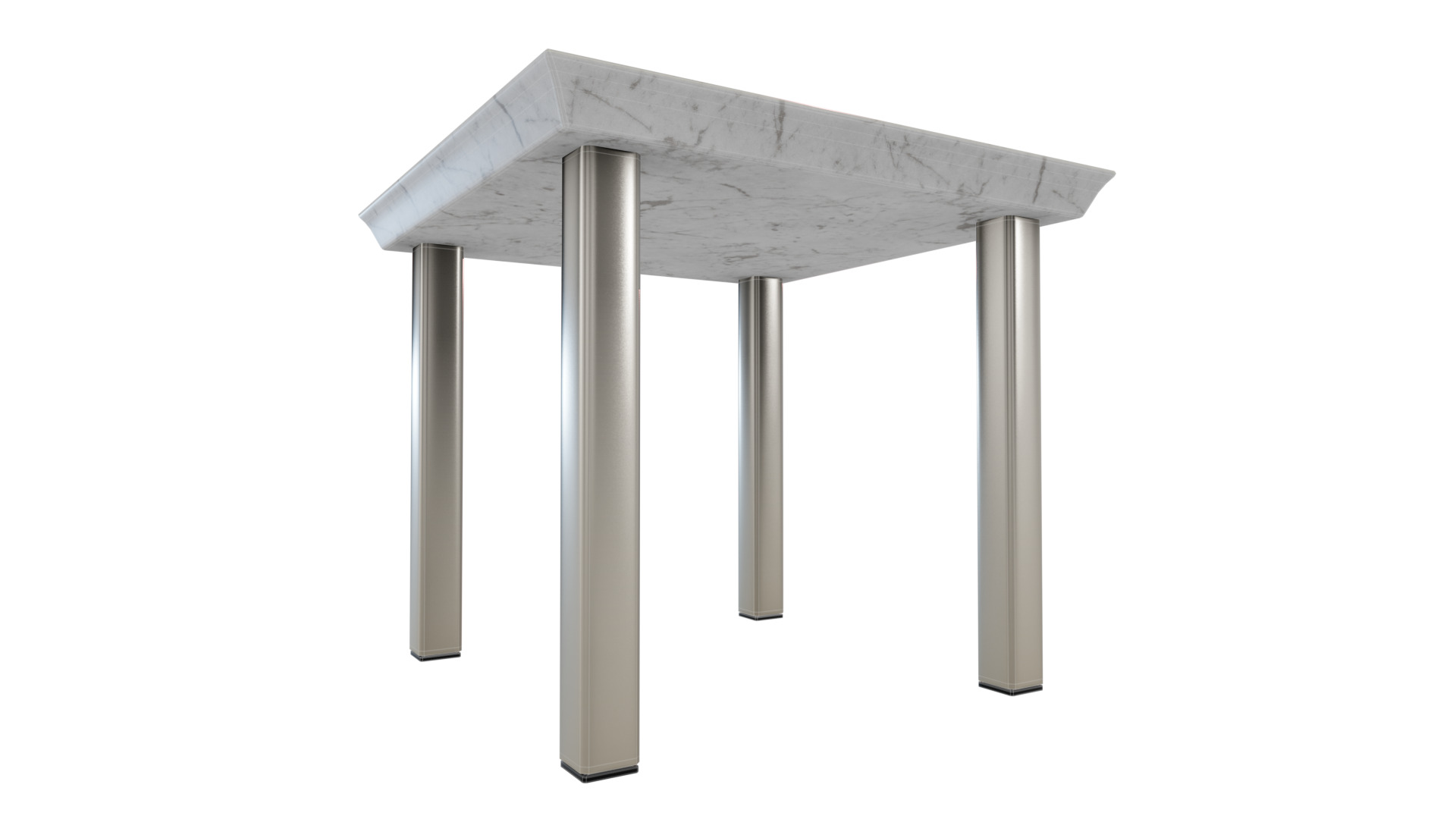 Outdoor Table Low-poly 3D model_4