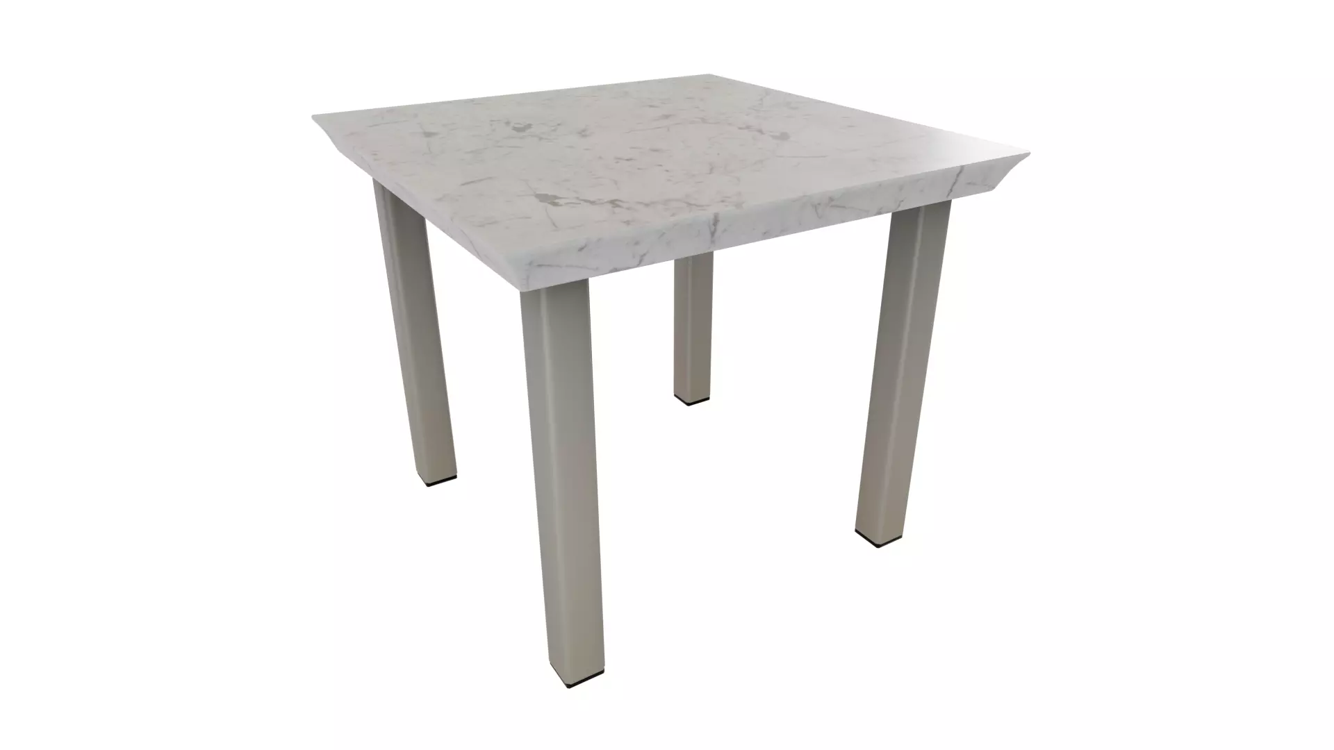 Outdoor Table Low-poly 3D model_0