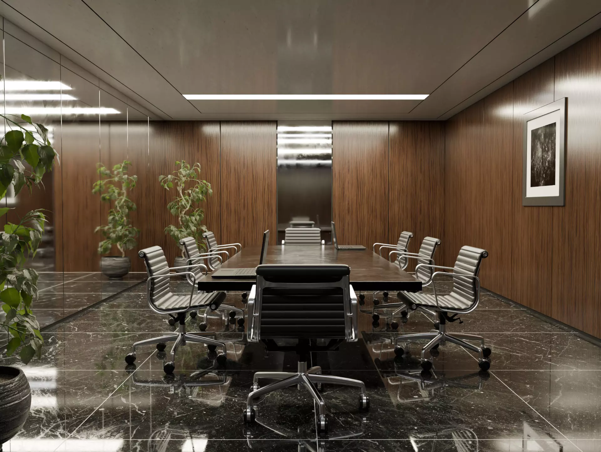 Modern Conference Room 3D model