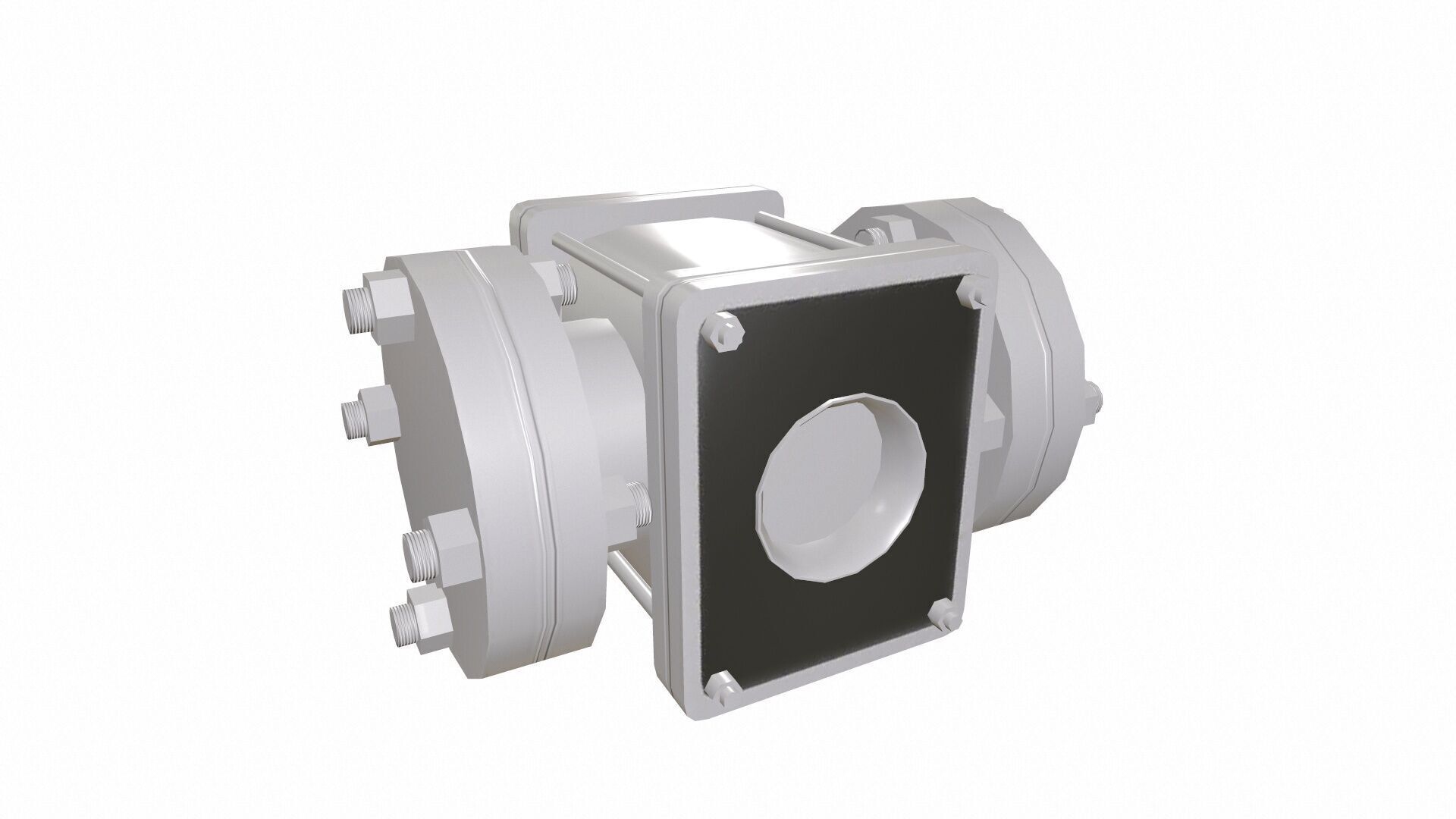 Sight Glass Valve Model Low-poly 3D model_2