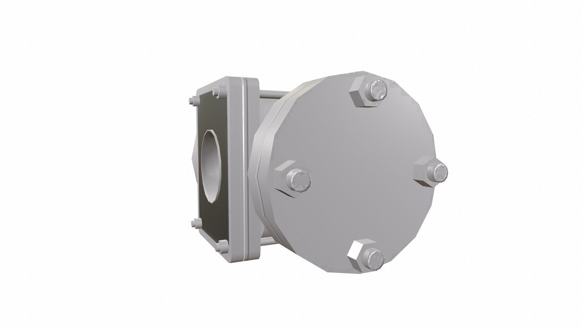 Sight Glass Valve Model Low-poly 3D model_5