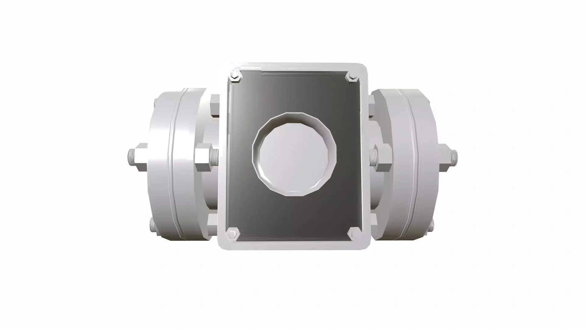 Sight Glass Valve Model Low-poly 3D model_0