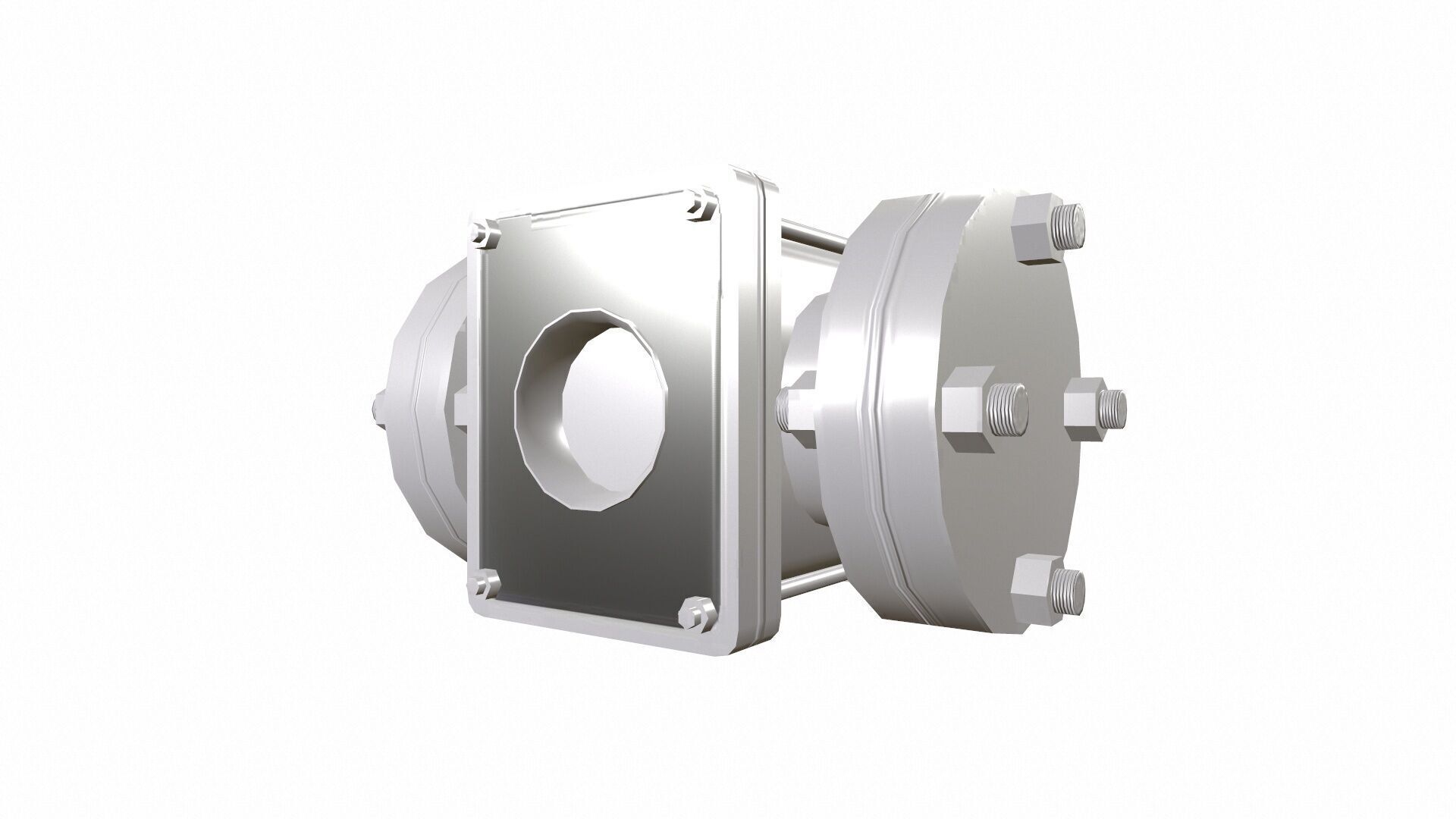 Sight Glass Valve Model Low-poly 3D model_9