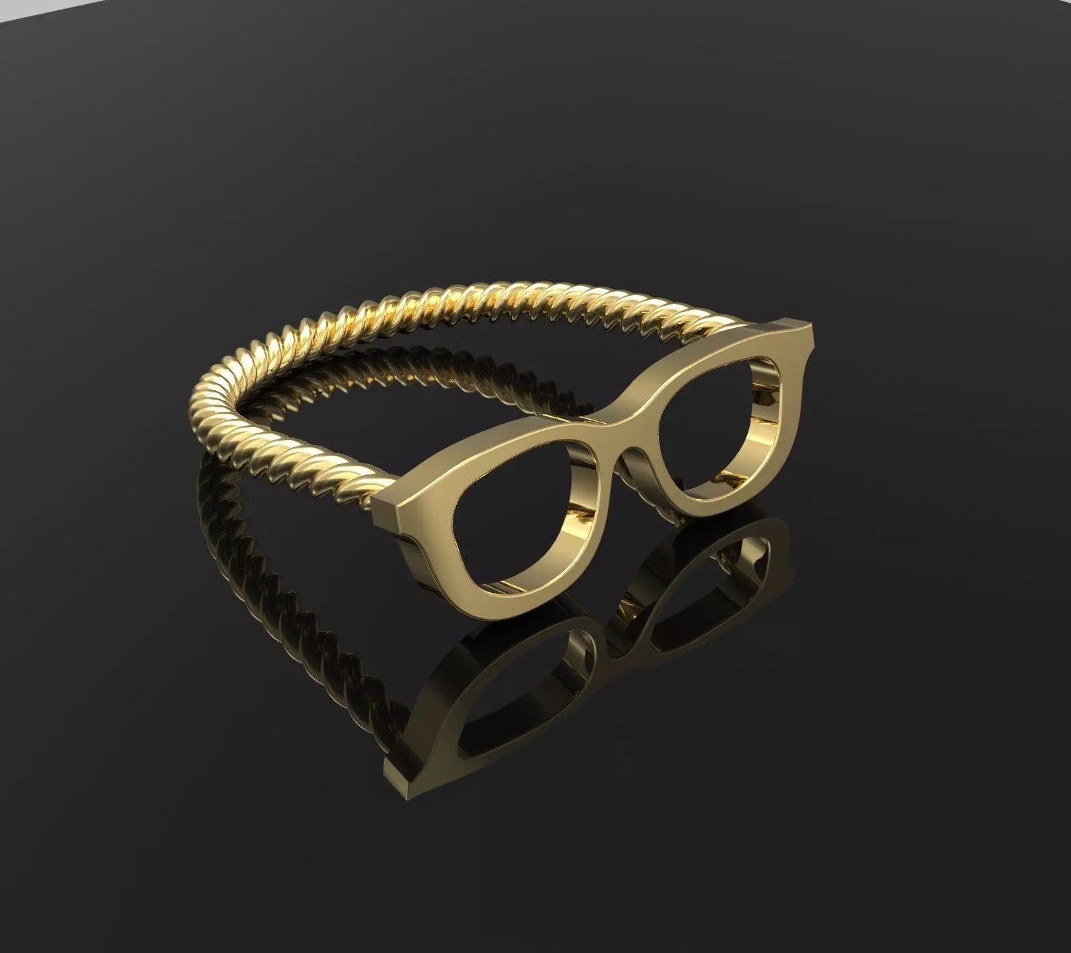  ring Glasses Free 3D print model_0