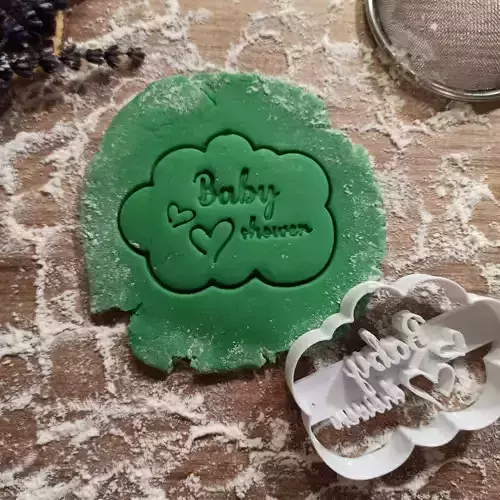Baby Shower Cookie Cutters -Cute Clay - Fondant Cutters