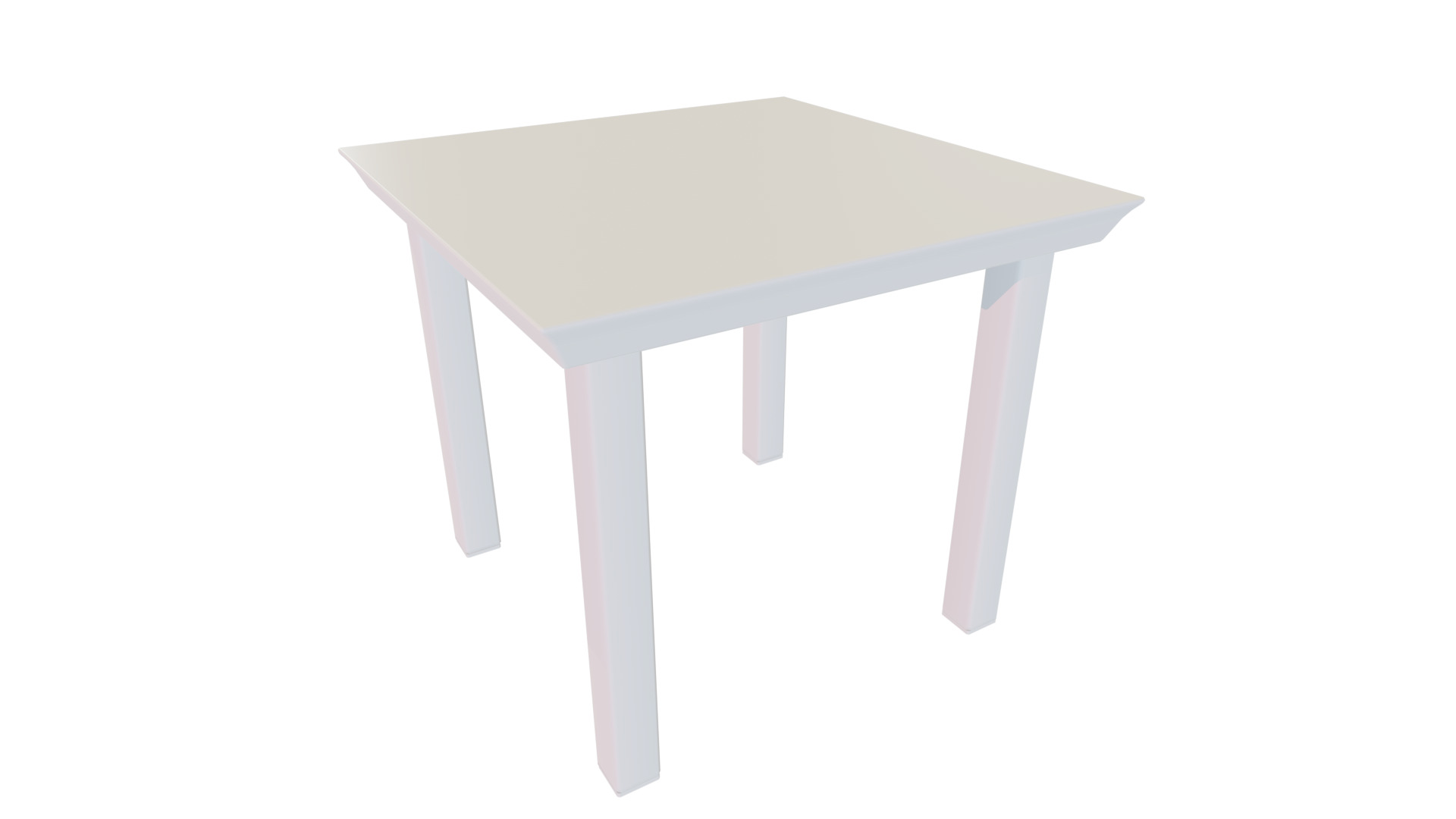 Outdoor Table Low-poly 3D model_5