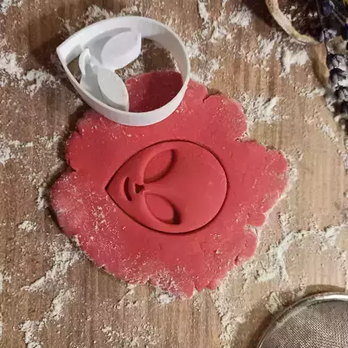 Alien Cookie - Clay Cutter - Gift for Space Lovers