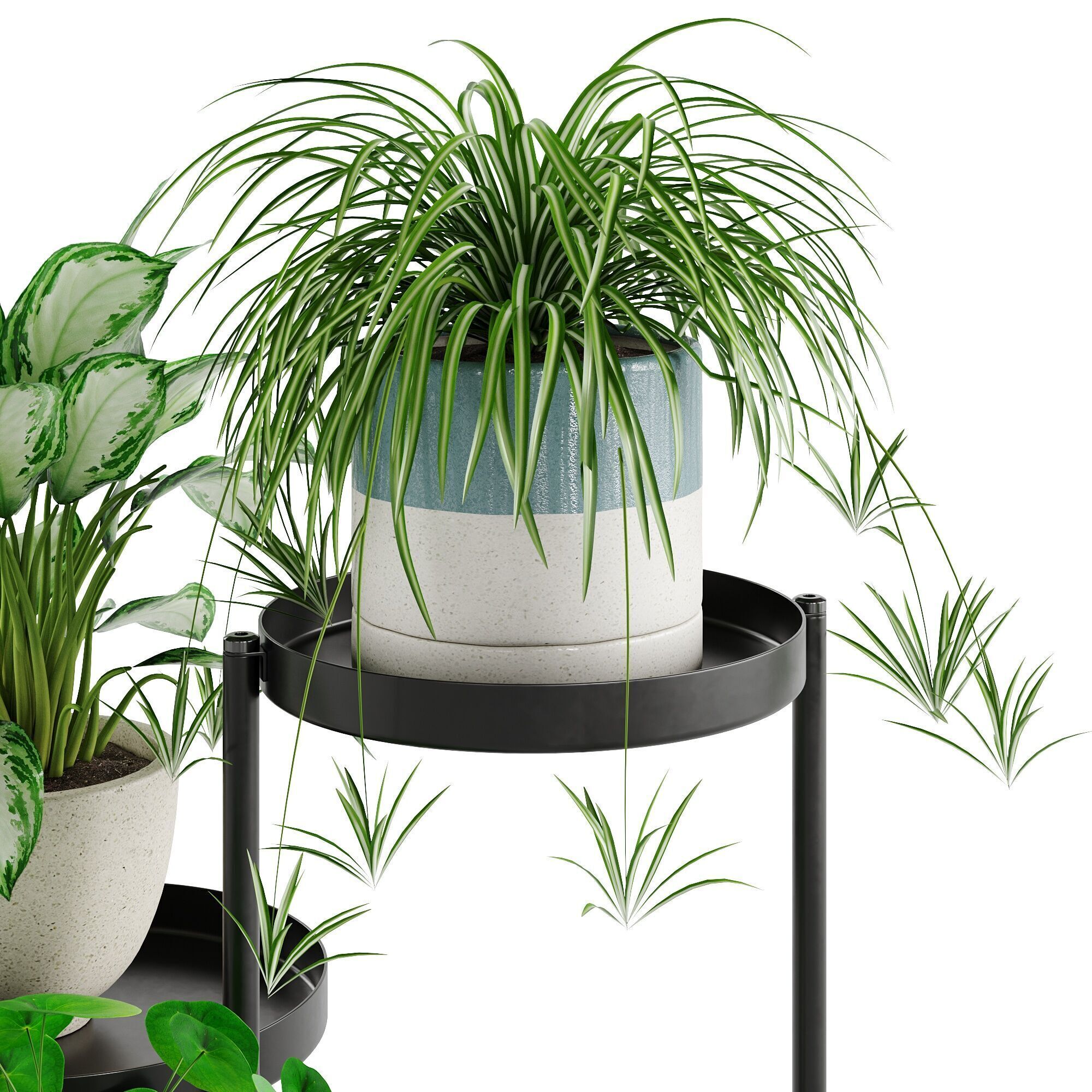 Houseplant 87 Olivblad plant stand 3D model_7