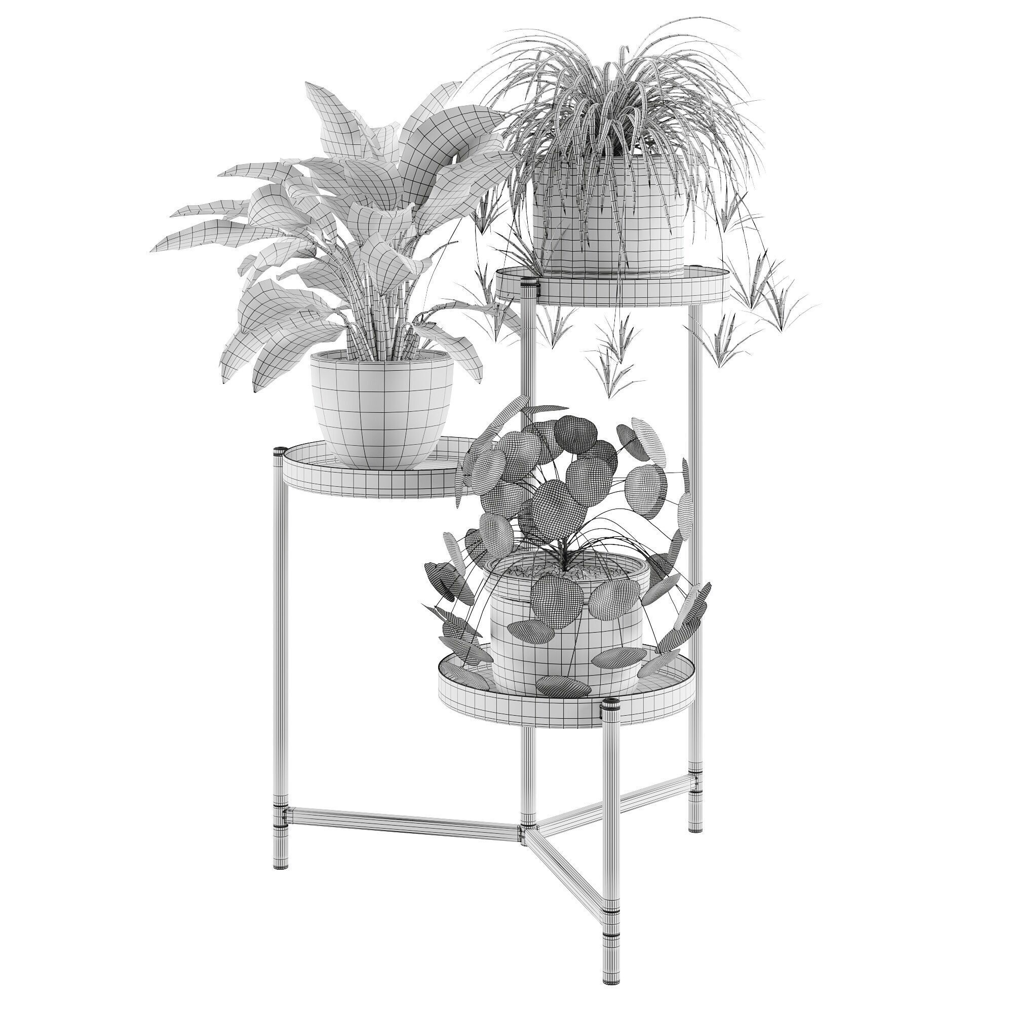 Houseplant 87 Olivblad plant stand 3D model_3