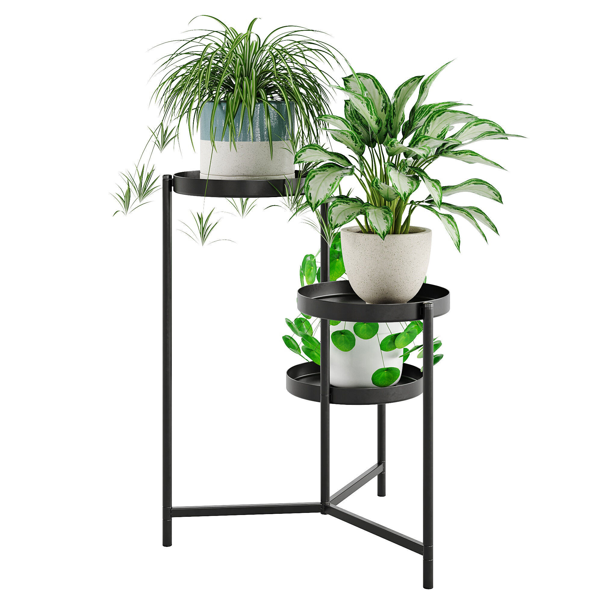 Houseplant 87 Olivblad plant stand 3D model_2