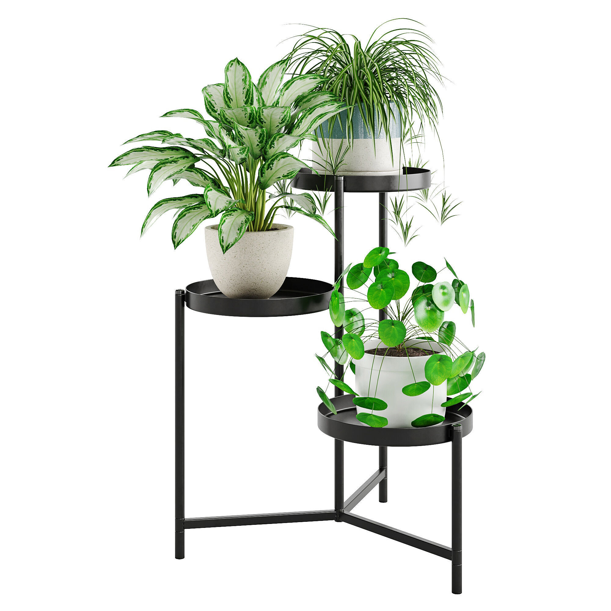 Houseplant 87 Olivblad plant stand 3D model_1