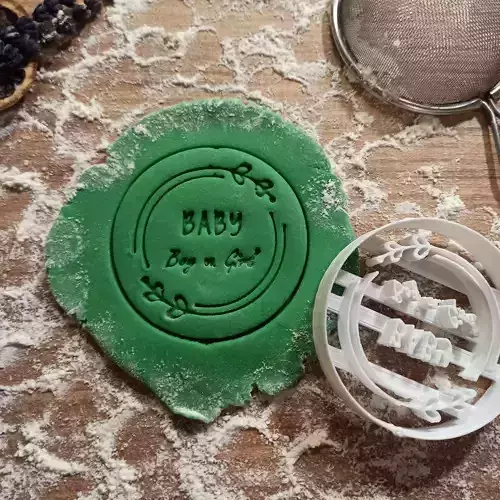 Boy or Girl Cookie - Fondant Cutter - Baby What Will It Be
