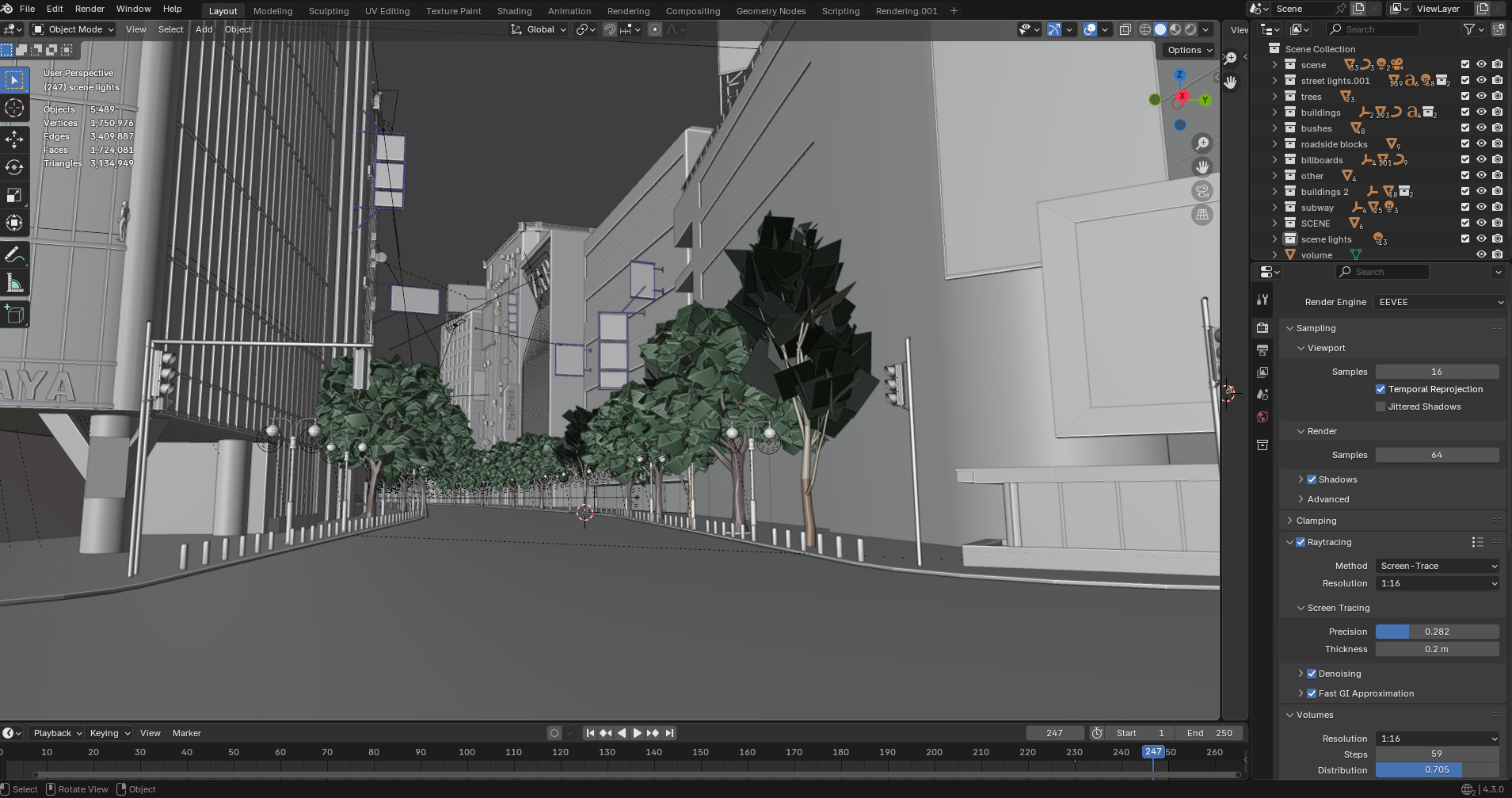 Tokyo Shibuya Crossing - realtime  3D model_23