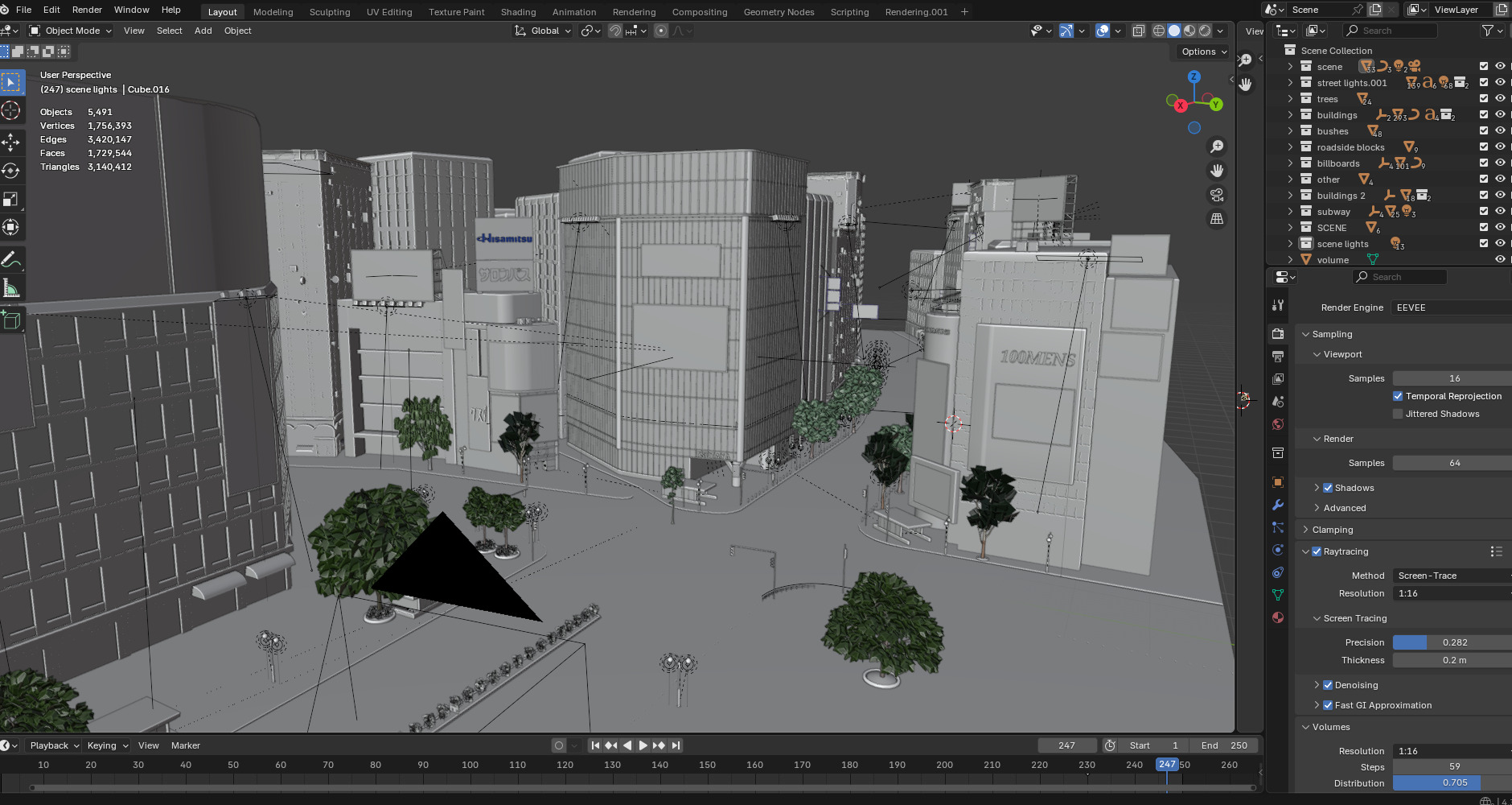 Tokyo Shibuya Crossing - realtime  3D model_26