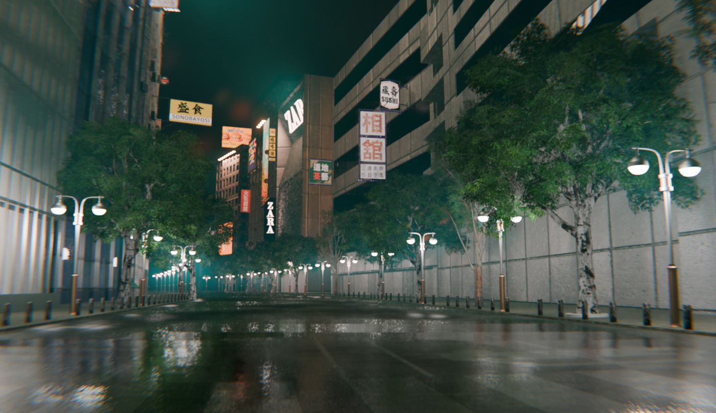 Tokyo Shibuya Crossing - realtime  3D model_14