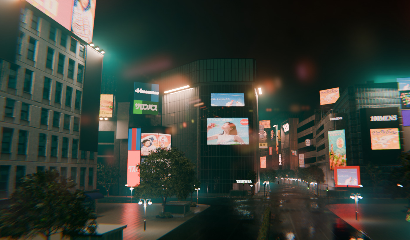 Tokyo Shibuya Crossing - realtime  3D model_15