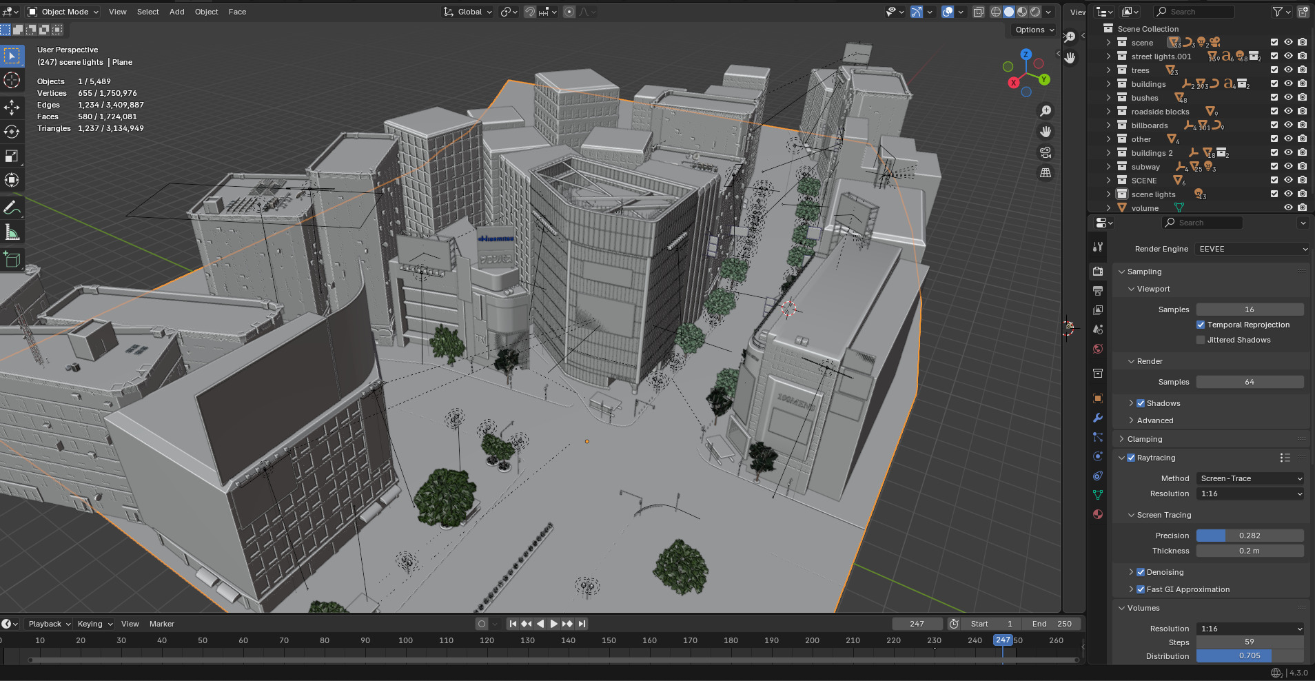 Tokyo Shibuya Crossing - realtime  3D model_30