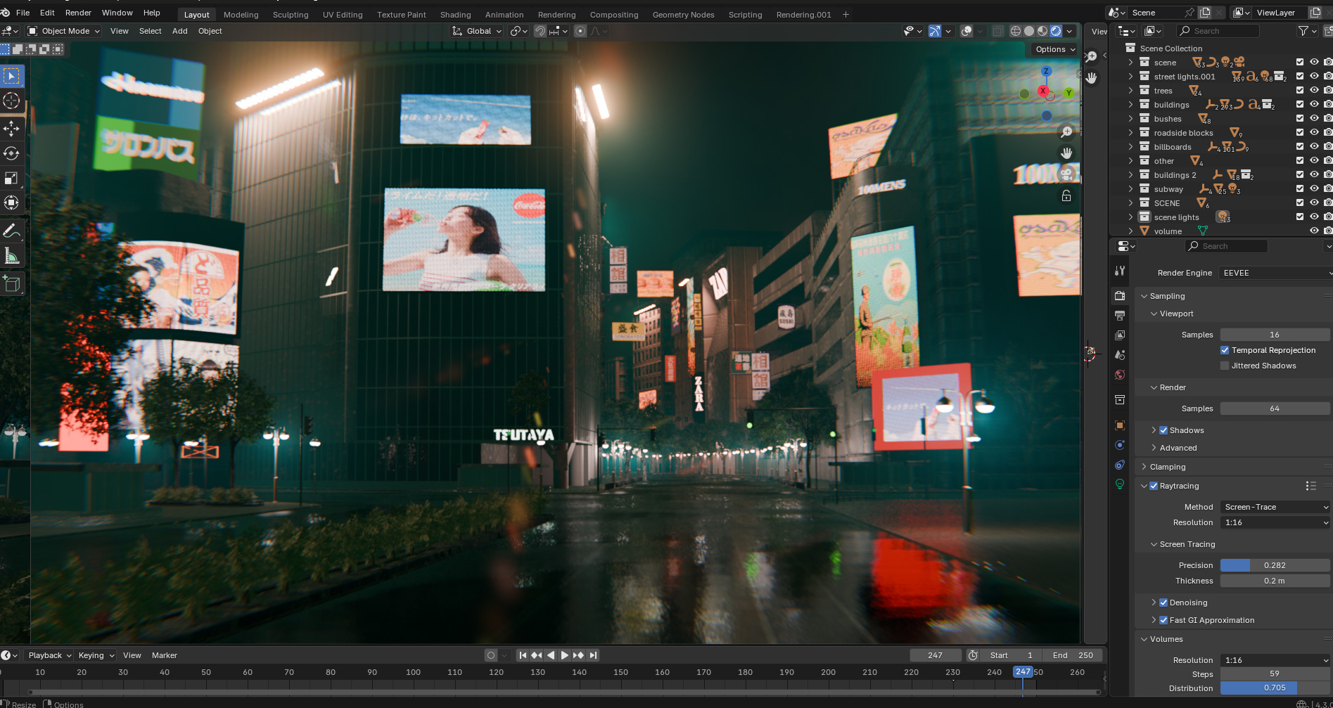 Tokyo Shibuya Crossing - realtime  3D model_5