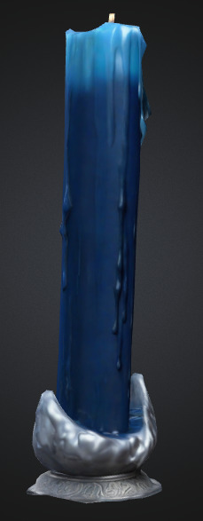 Night candle pack collection Low-poly 3D model_13