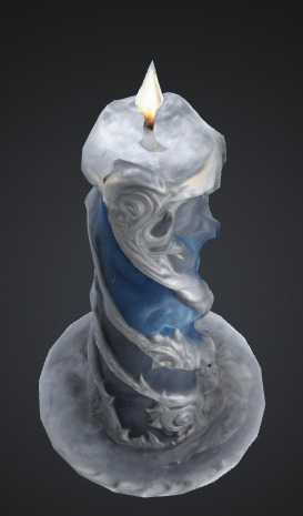 Night candle pack collection Low-poly 3D model_3