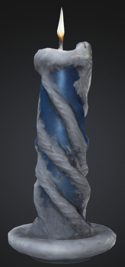 Night candle pack collection Low-poly 3D model_2