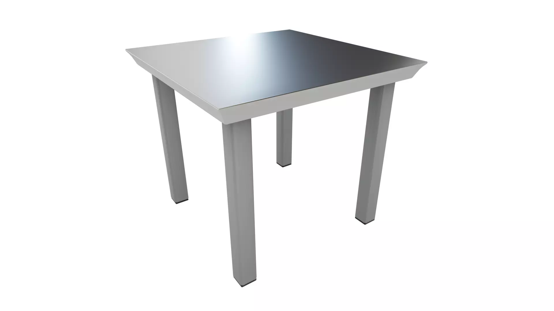 Outdoor Table Low-poly 3D model_0