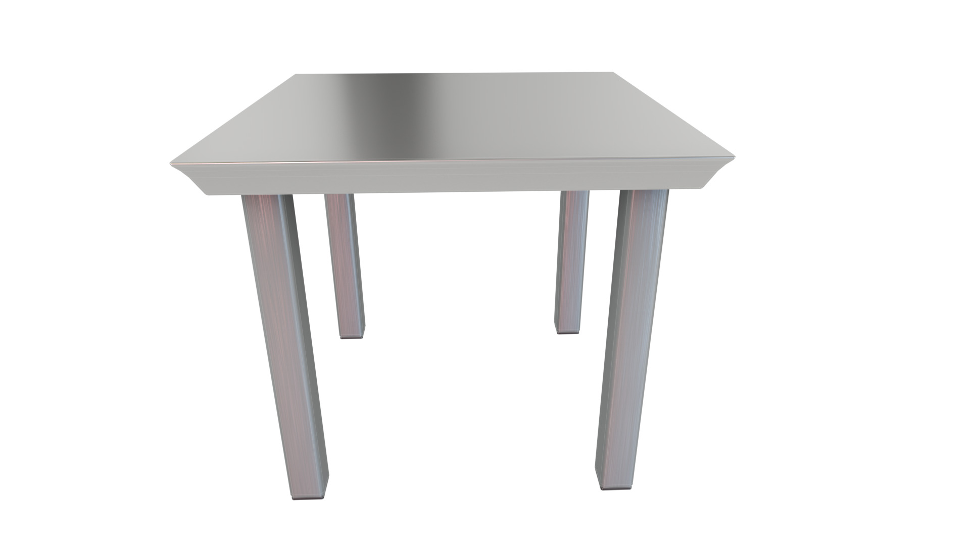 Outdoor Table Low-poly 3D model_4