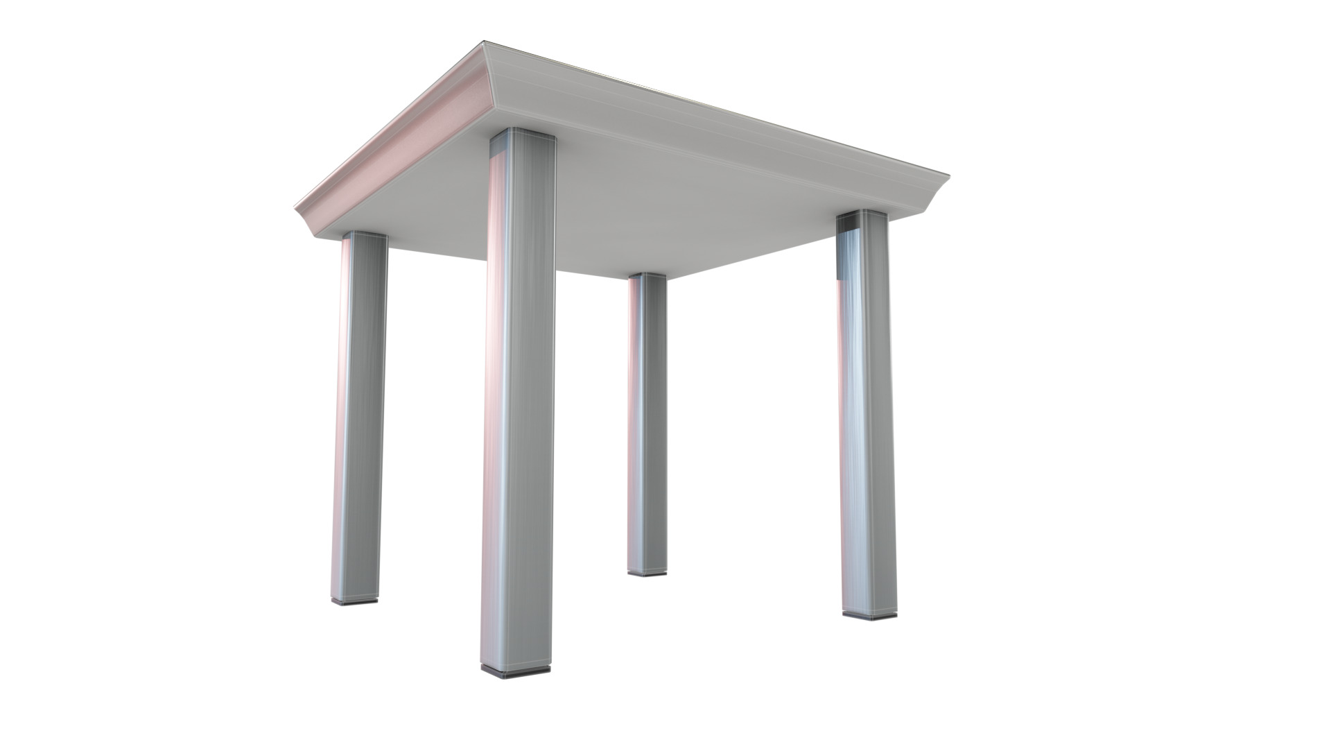 Outdoor Table Low-poly 3D model_3
