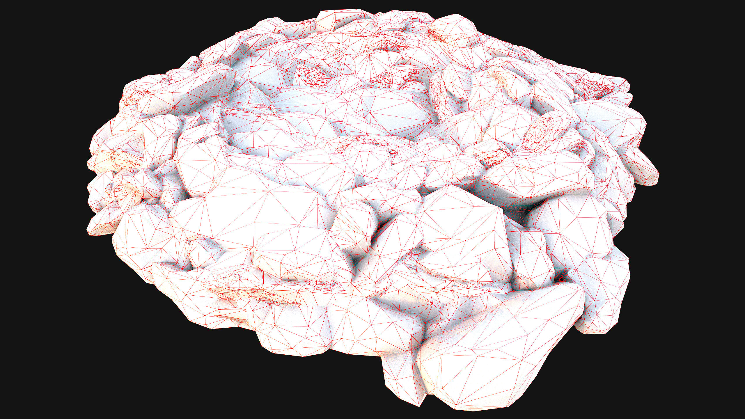 Medieval GemStone Mineral Ore Mine Low-poly 3D model_43