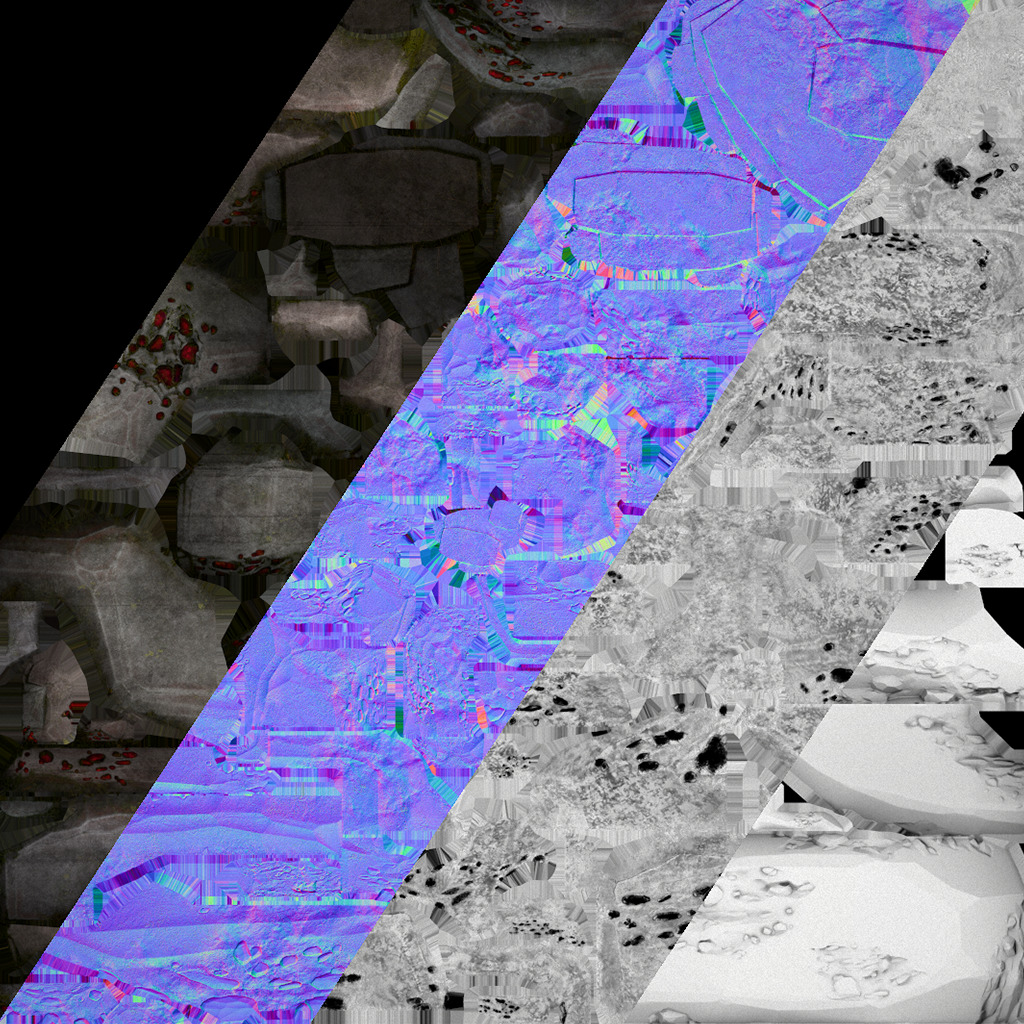 Medieval GemStone Mineral Ore Mine Low-poly 3D model_51