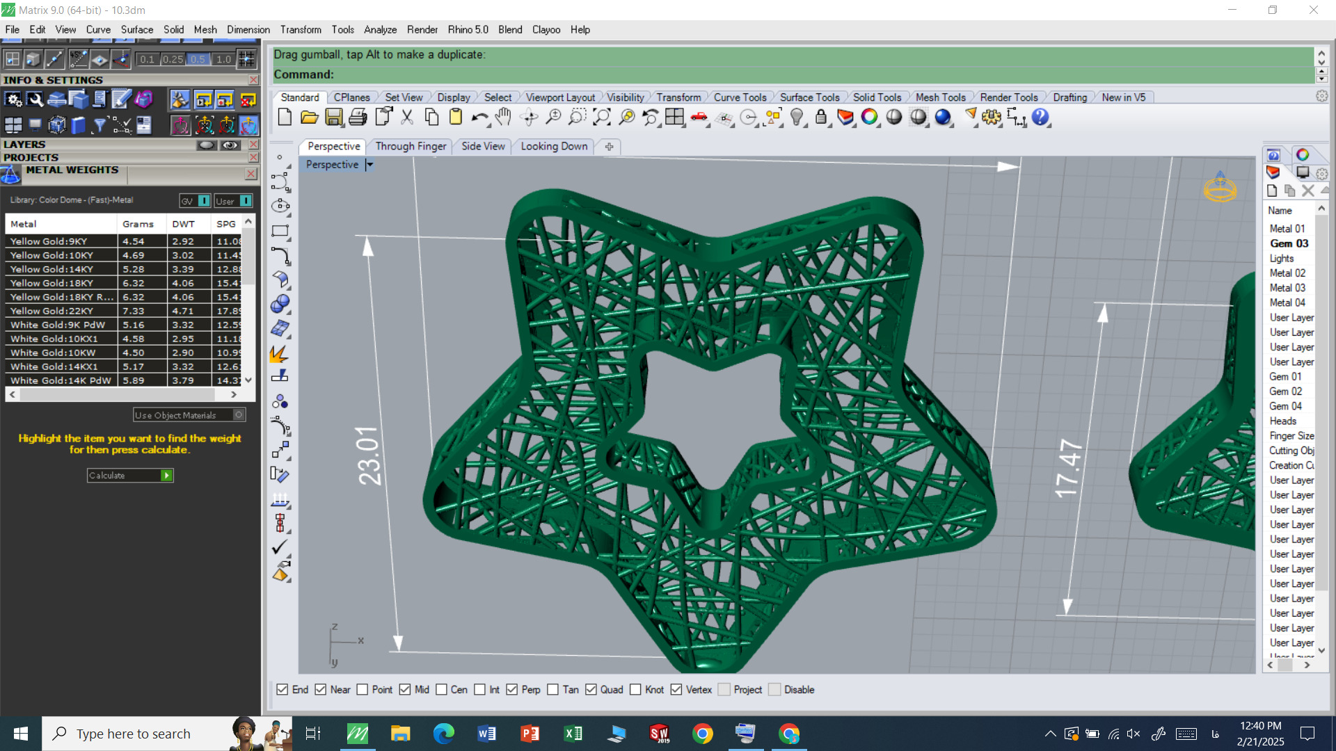Earrings and pendants 3D print model_5