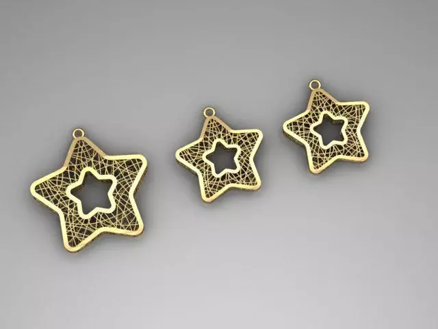 Earrings and pendants 3D print model_0