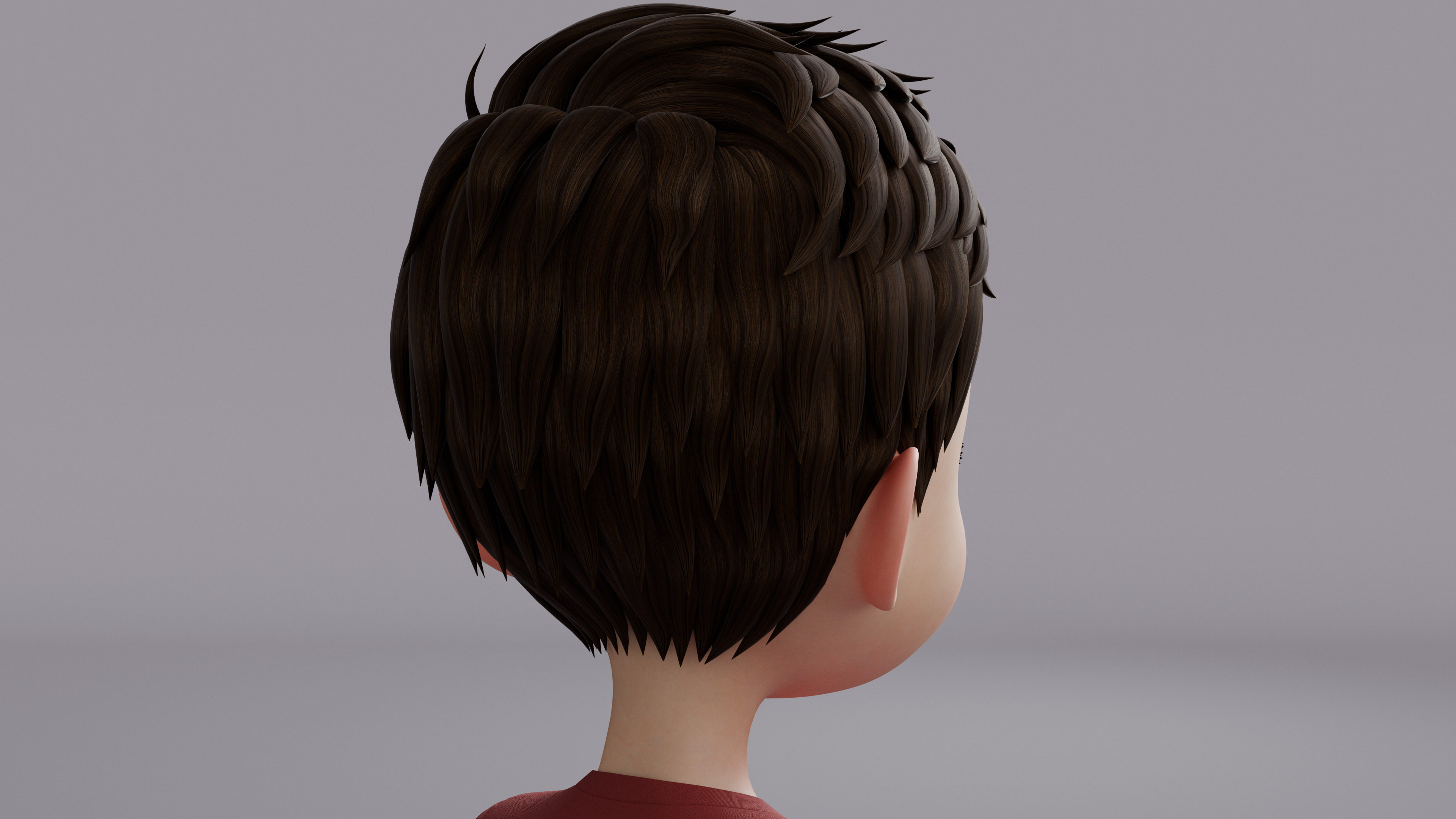 Cartoon Boy Rig Low-poly 3D model_17