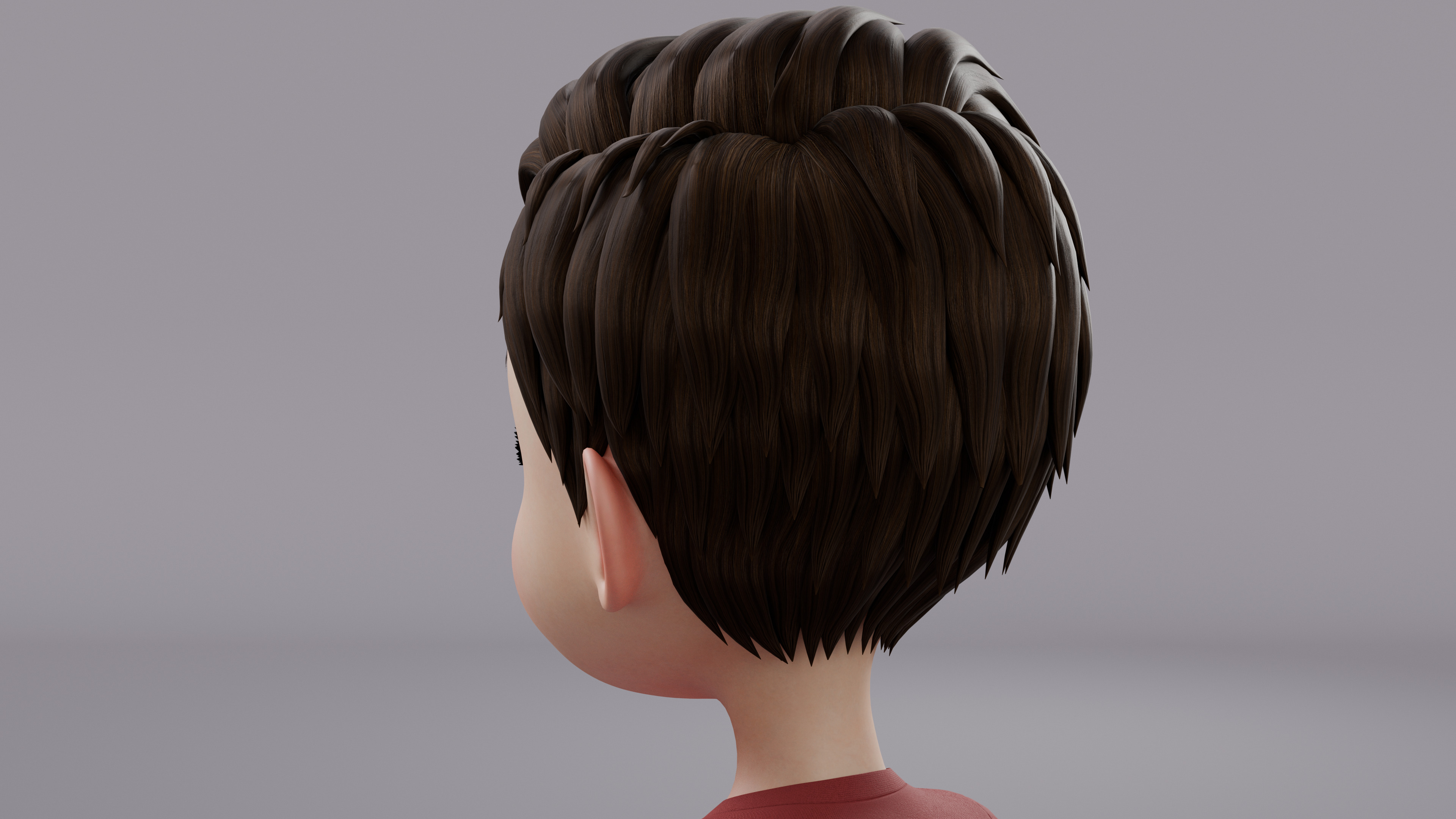 Cartoon Boy Rig Low-poly 3D model_15