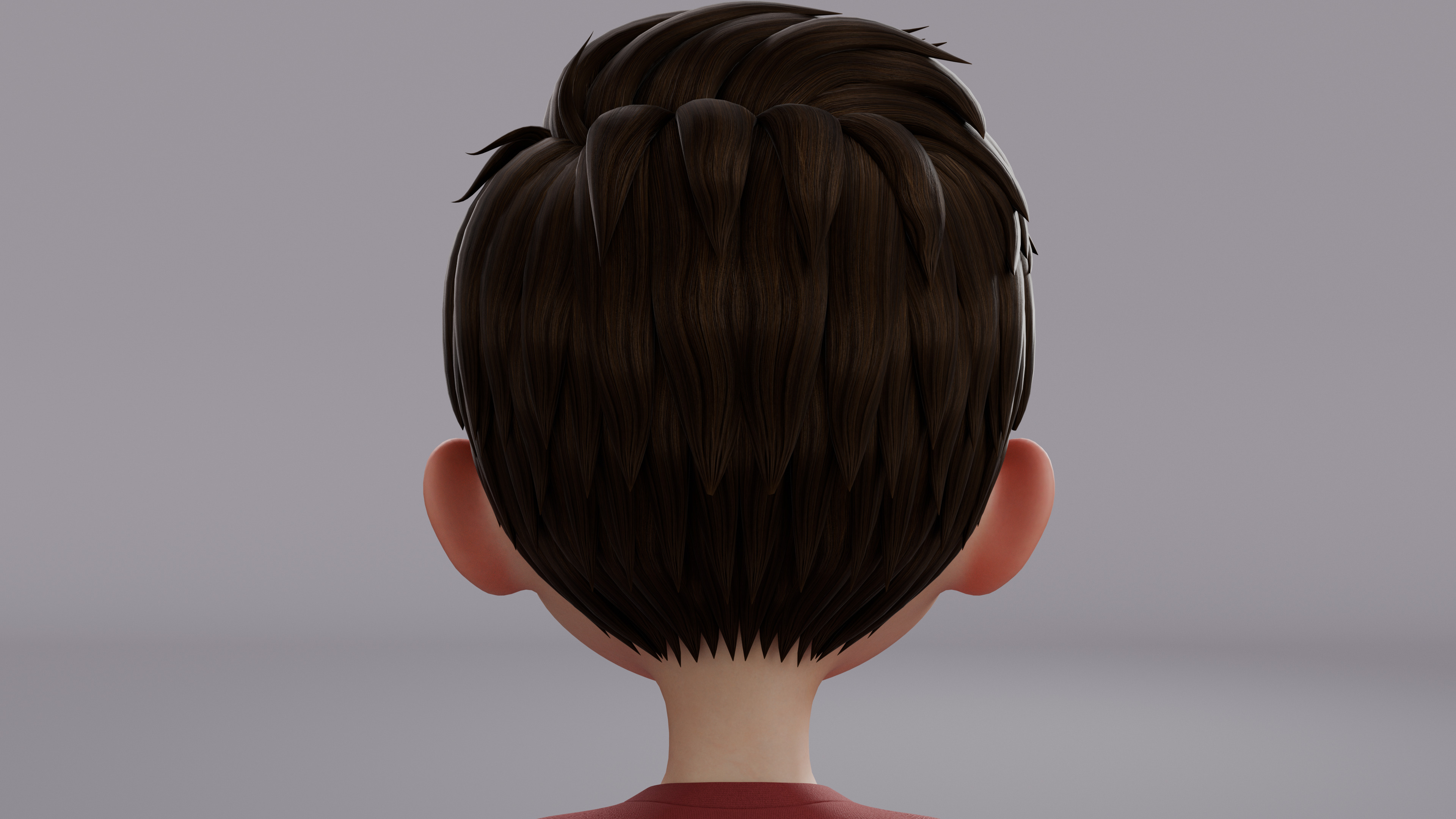 Cartoon Boy Rig Low-poly 3D model_16
